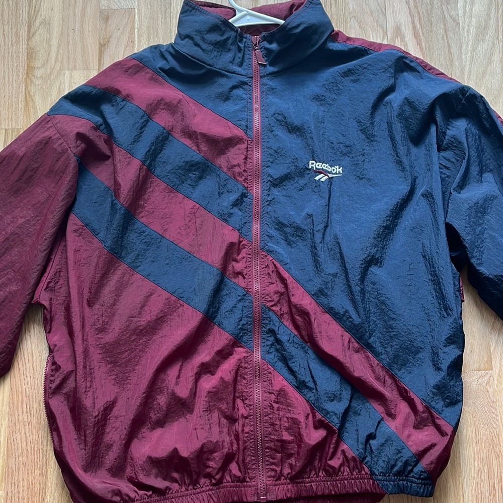 Vintage Reebok Navy/Maroon Windbreaker
